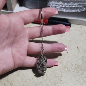 handwrapped stone keychains